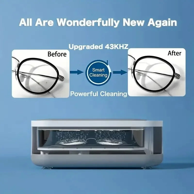 Ultrasonic Cleaning Machine Wash Cleaner Washing Jewelry Glasses Watch Ring Dentures Cleaner Portable Washing Machine Jewelry